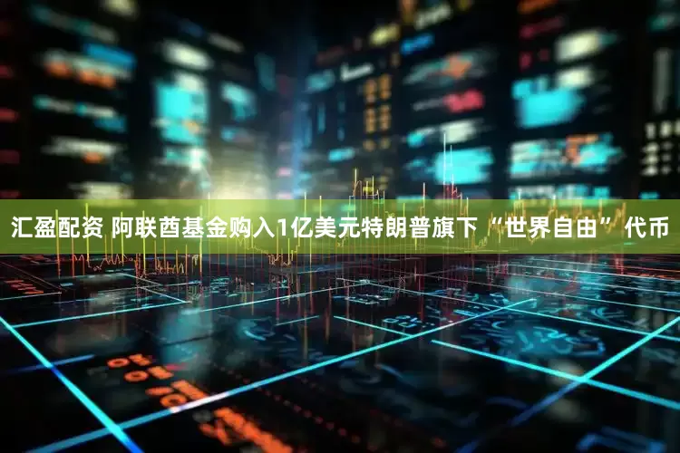 汇盈配资 阿联酋基金购入1亿美元特朗普旗下 “世界自由” 代币